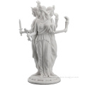 Custom marble greek goddess of magic hecate statue
